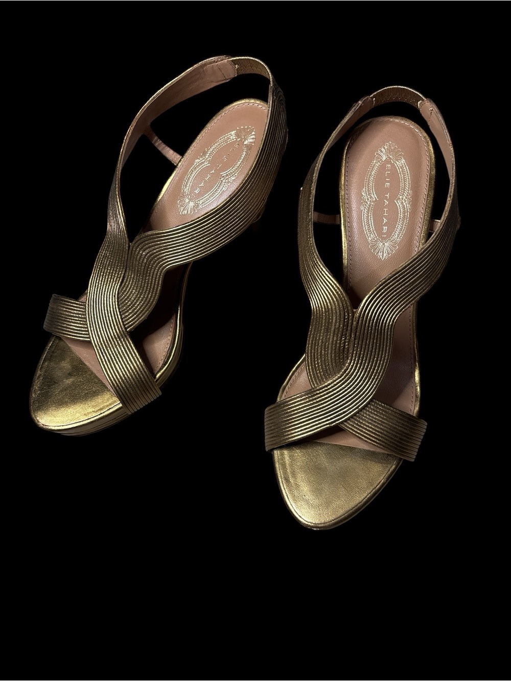 Elie Tahari Franca Sandal Gold